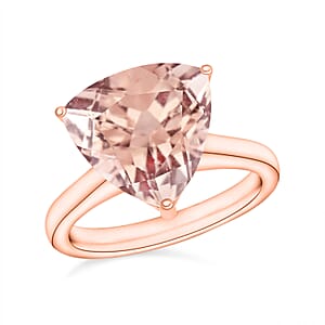 Luxoro AAA Marropino Morganite 2.60 ctw Solitaire Ring in 14K Rose Gold (Size 5.5) 4 Grams (Del. in 10-12 Days)