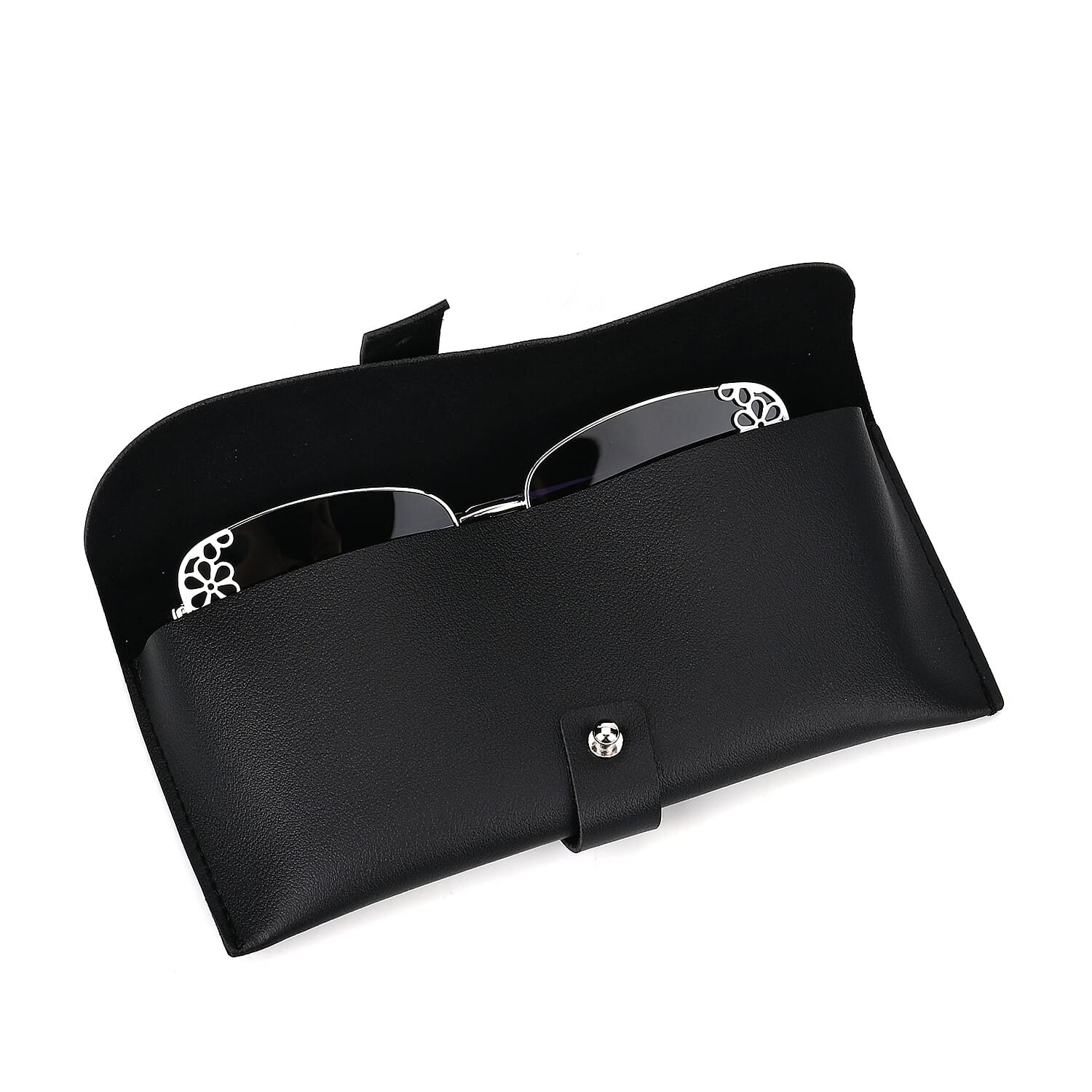 Flower Design UV400 Polarized Sunglass with Storage Bag- Gray