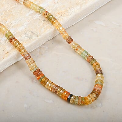 JCK Finds Luxuro Premium Golden Zircon 140.00 ctw Beaded Necklace in 14K Yellow Gold 18 Inches