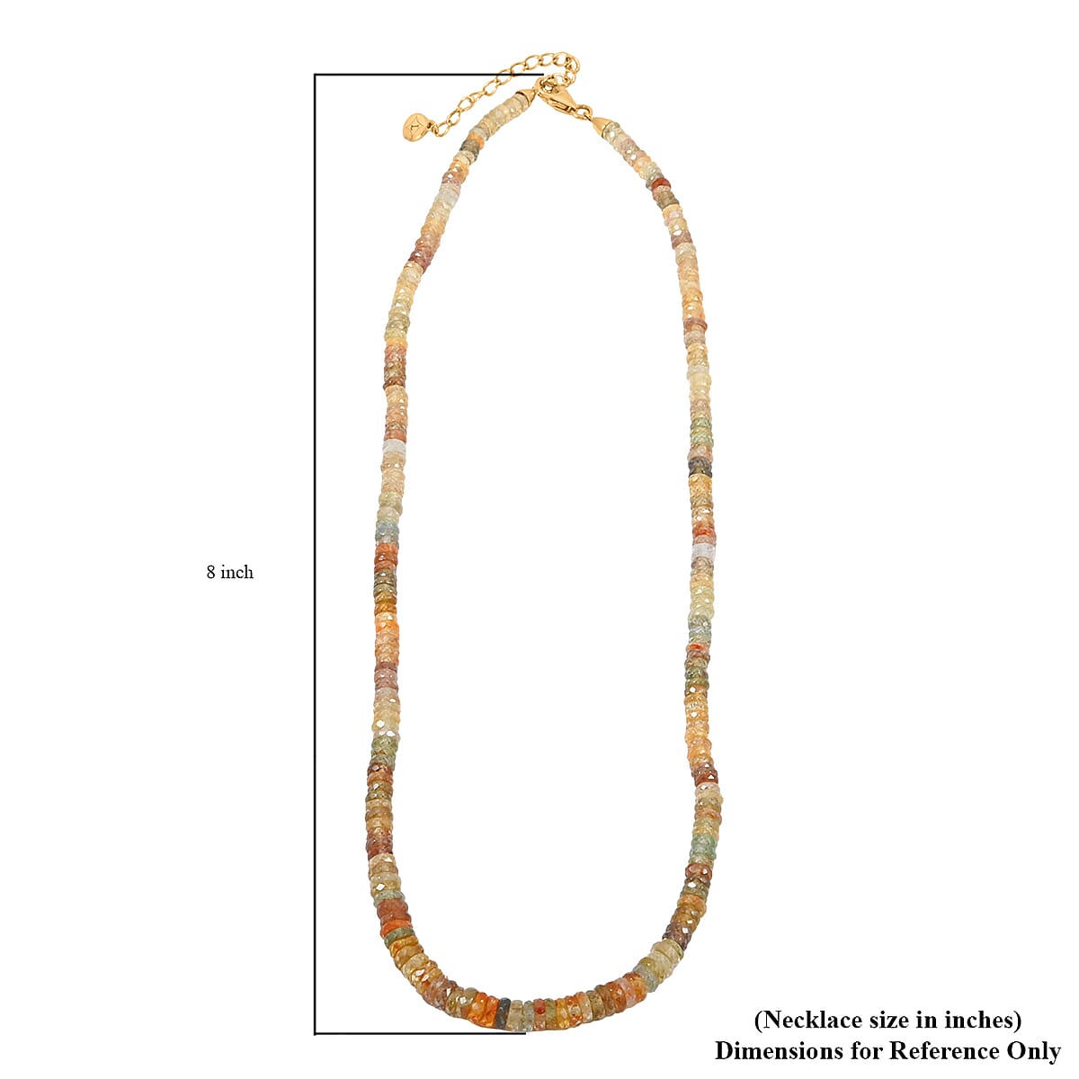 JCK Finds Luxuro Premium Golden Zircon 140.00 ctw Beaded Necklace in 14K Yellow Gold 18 Inches image number 4