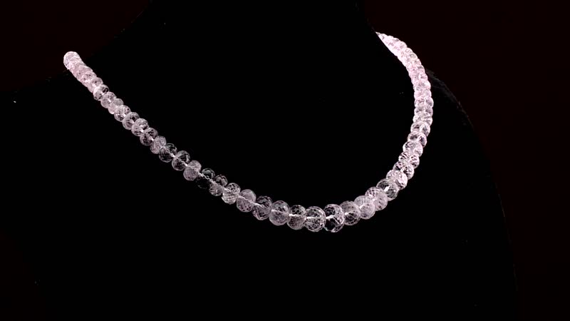 Iliana 18K Yellow Gold AAA Marropino Morganite Beaded Necklace 18 Inches with 2 Inch Extender 155.00 ctw