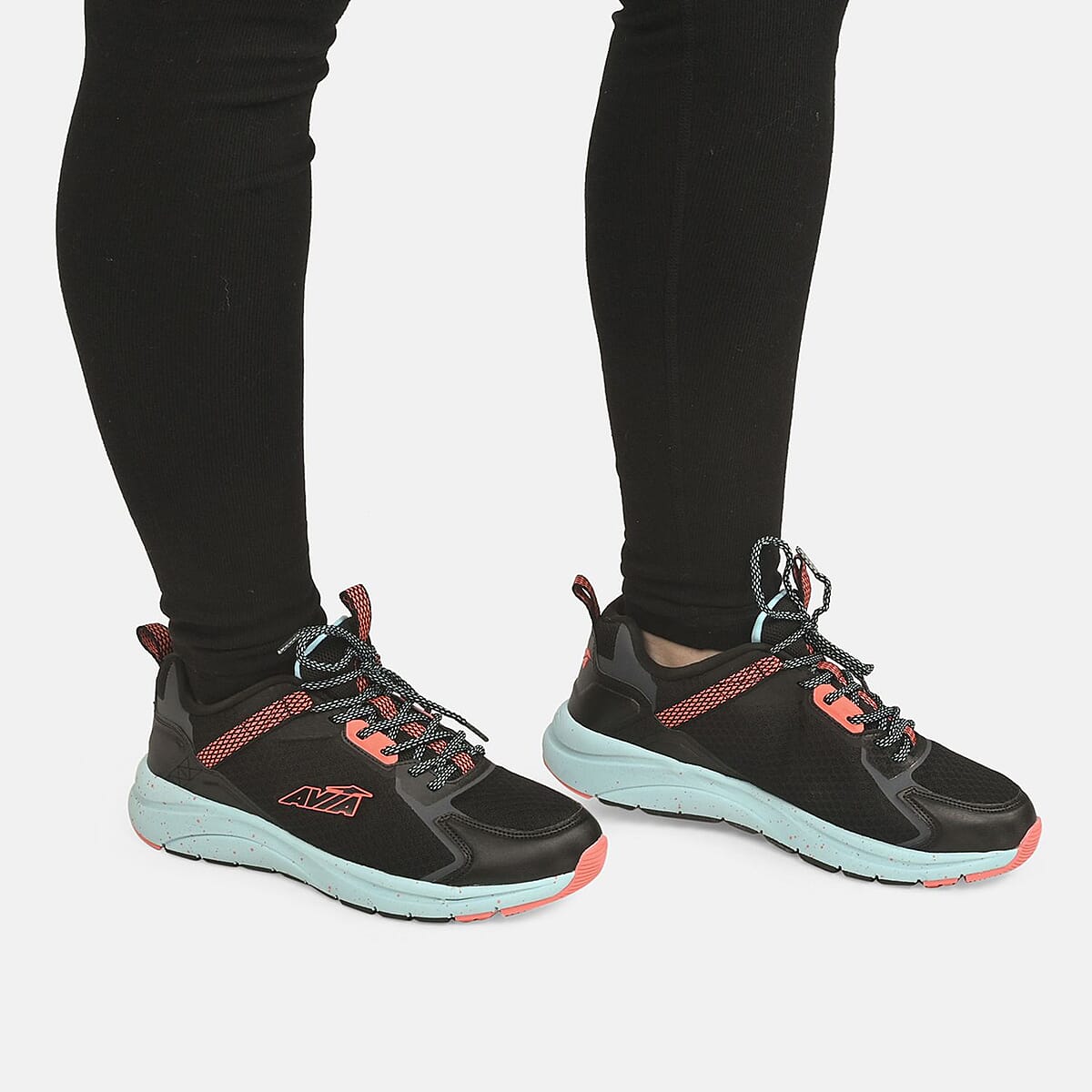 Avia Black and Orange Canyon 2.0 Women's Tennis Shoe (Size 8.00) image number 2