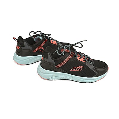 Avia Black and Orange Canyon 2.0 Women's Tennis Shoe (Size 10.00)