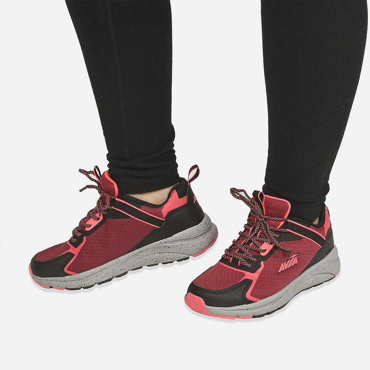 Avia Red and Neon Canyon 2.0 Women's Tennis Shoe (Size 11.00) image number 2