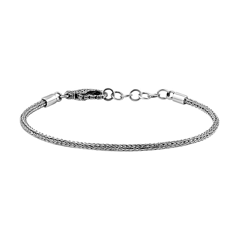 Bali Legacy Tulang Naga Bracelet in Sterling Silver (7.25-8.0In) 7.80 Grams
