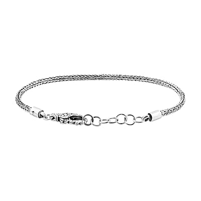 Bali Legacy Tulang Naga Bracelet in Sterling Silver (7.25-8.0In) 7.80 Grams