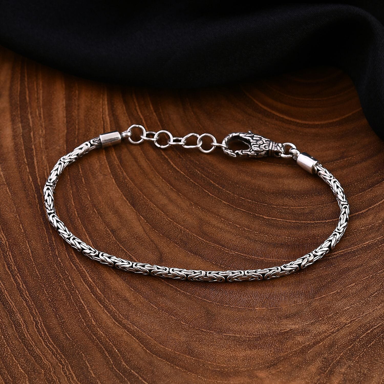 Bali Legacy Borobudur Bracelet in Sterling Silver (7.25-8.0In) 10 Grams