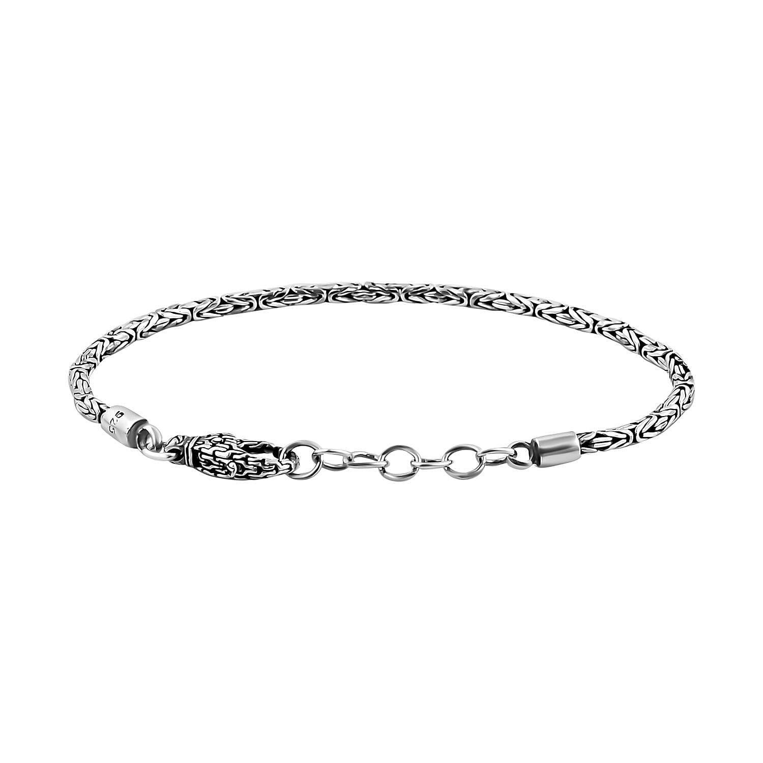 Bali Legacy Borobudur Bracelet in Sterling Silver (7.25-8.0In) 10 Grams