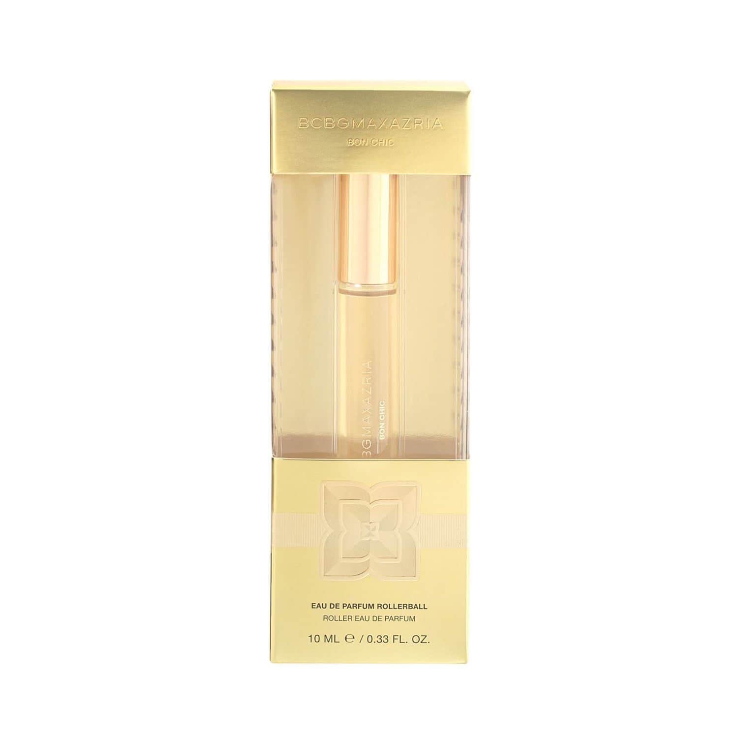 BCBGMAXAZRIA Bon Chic Eau De Parfum Rollerball .33oz in Golden Box