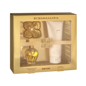 BCBGMAXAZRIA- Bon Chic EDP (1.7oz) & Body Lotion (6.7oz) Gift Set in Golden Box