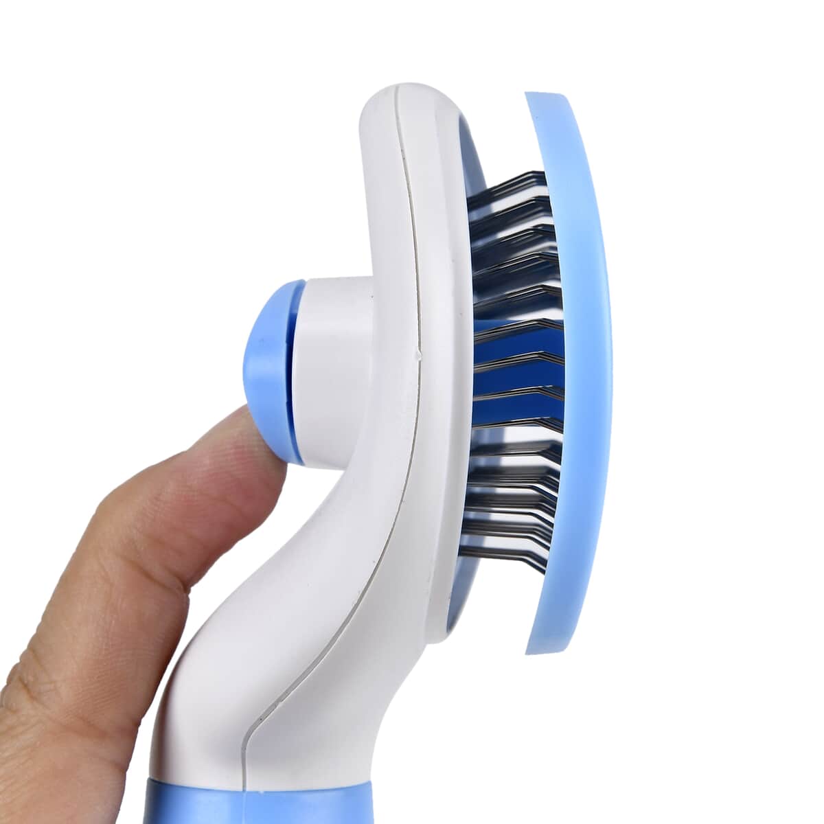 Blue Set of 2pc Pet self-cleaning Comb image number 4