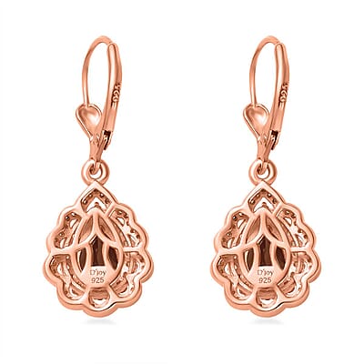 Premium Marropino Morganite and Multi Gemstone Earrings in Vermeil Rose Gold Over Sterling Silver 2.60 ctw