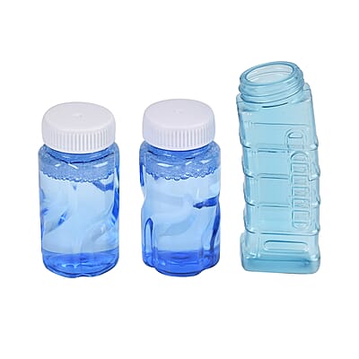Multi Functional 3-in-1 Bubble Gun with Two Bottles of Bubble Liquid and 8 Soft Foam Bullets (3 AA batteries Not Included)