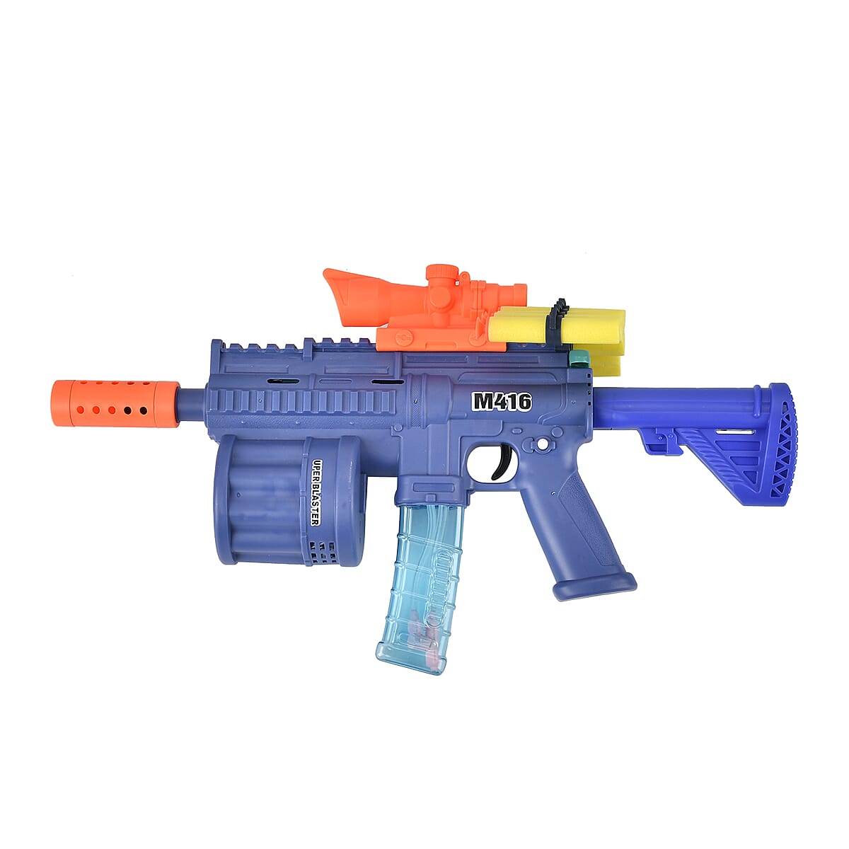 Multi Functional 3-in-1 Bubble Gun with Two Bottles of Bubble Liquid and 8 Soft Foam Bullets (3 AA batteries Not Included) image number 3
