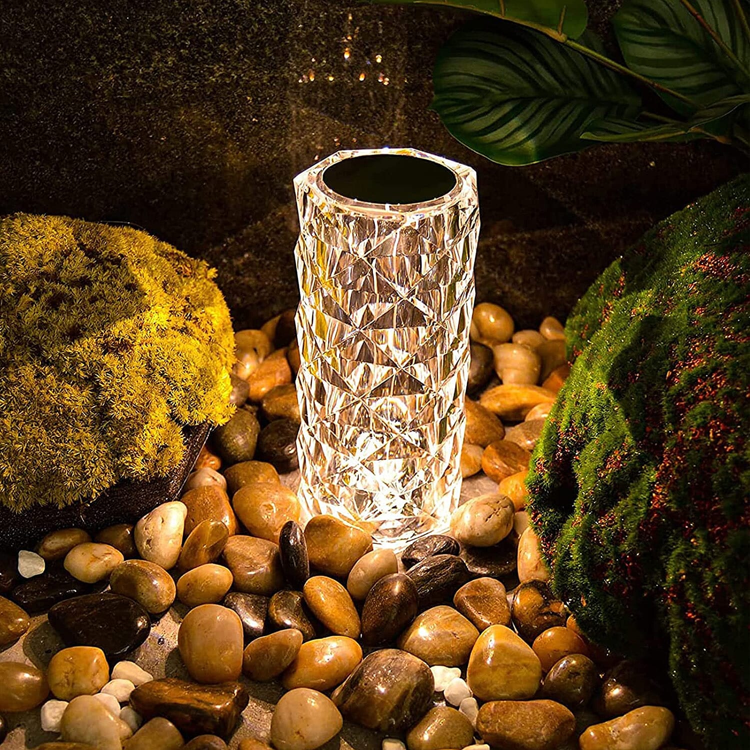 Multi Color Remote Control RGB LED Music Crystal Lamp with Bluetooth Function
