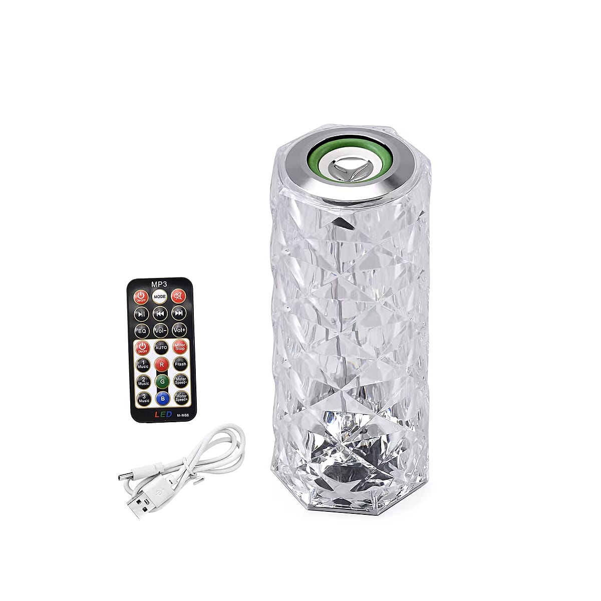 Multi Color Remote Control RGB LED Music Crystal Lamp with Bluetooth Function image number 9