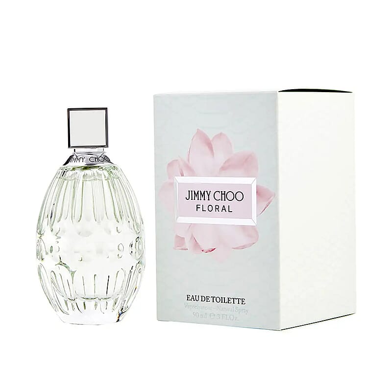 Jimmy Choo Floral EDT Spray, Long Lasting Floral Fragrance Eau De Toilette Natural Spray For Women 3.0 OZ