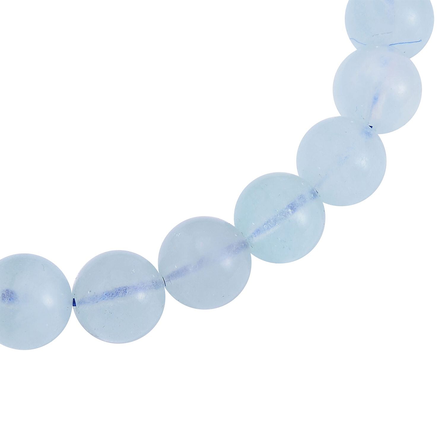 Mangoro Aquamarine Beaded Stretch Bracelet 80.00 ctw