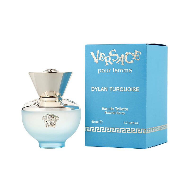 Versace Dylan Turquoise EDT Spray, Long Lasting Floral Fragrance Eau De Toilette Fragrance For Women 1.7 OZ