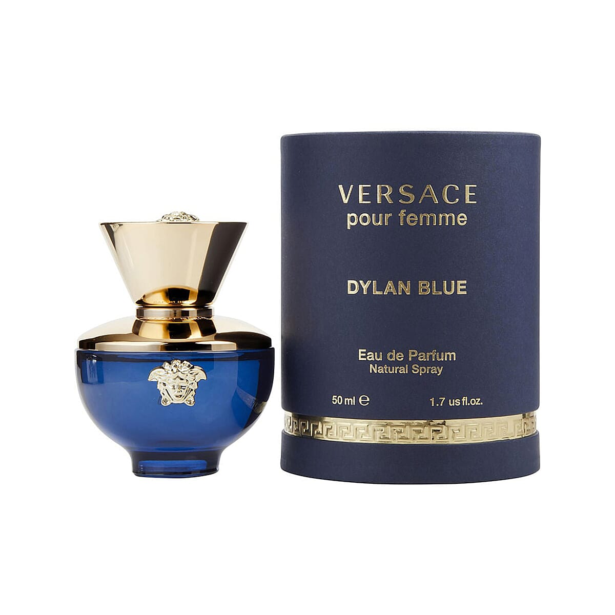 Versace Dylan Blue EDP Spray, Long Lasting Floral Fruity Fragrance Eau De Parfum Natural Spray For Women 1.7 OZ