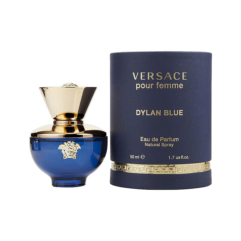 Versace Dylan Blue EDP Spray, Long Lasting Floral Fruity Fragrance Eau De Parfum Natural Spray For Women 1.7 OZ