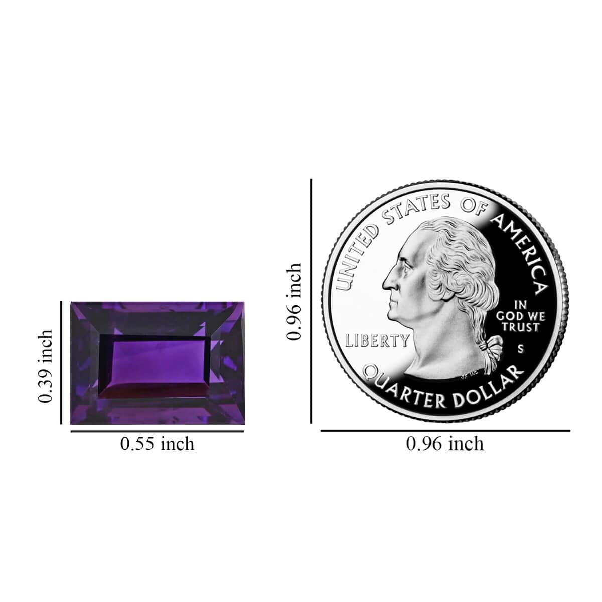 AAAA Lusaka Amethyst (Bgt 14x10 mm) 6.00 ctw Loose gemstone image number 4