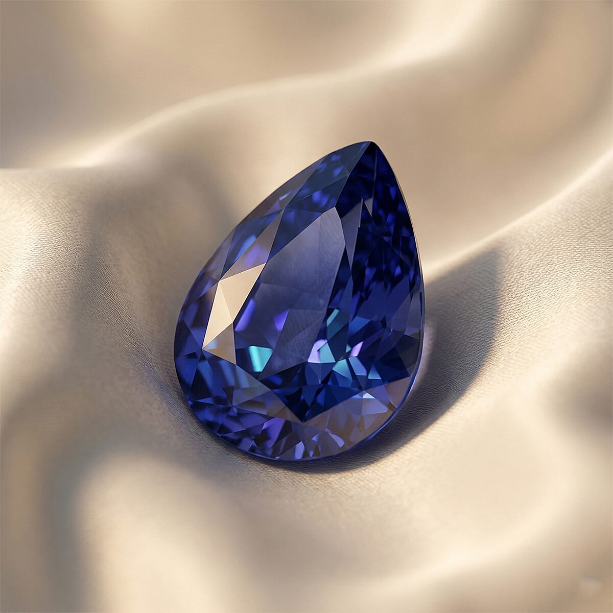 Certified and Appraised AAAA Royal Ceylon Blue Sapphire (Pear Free Size) 1.00 ctw