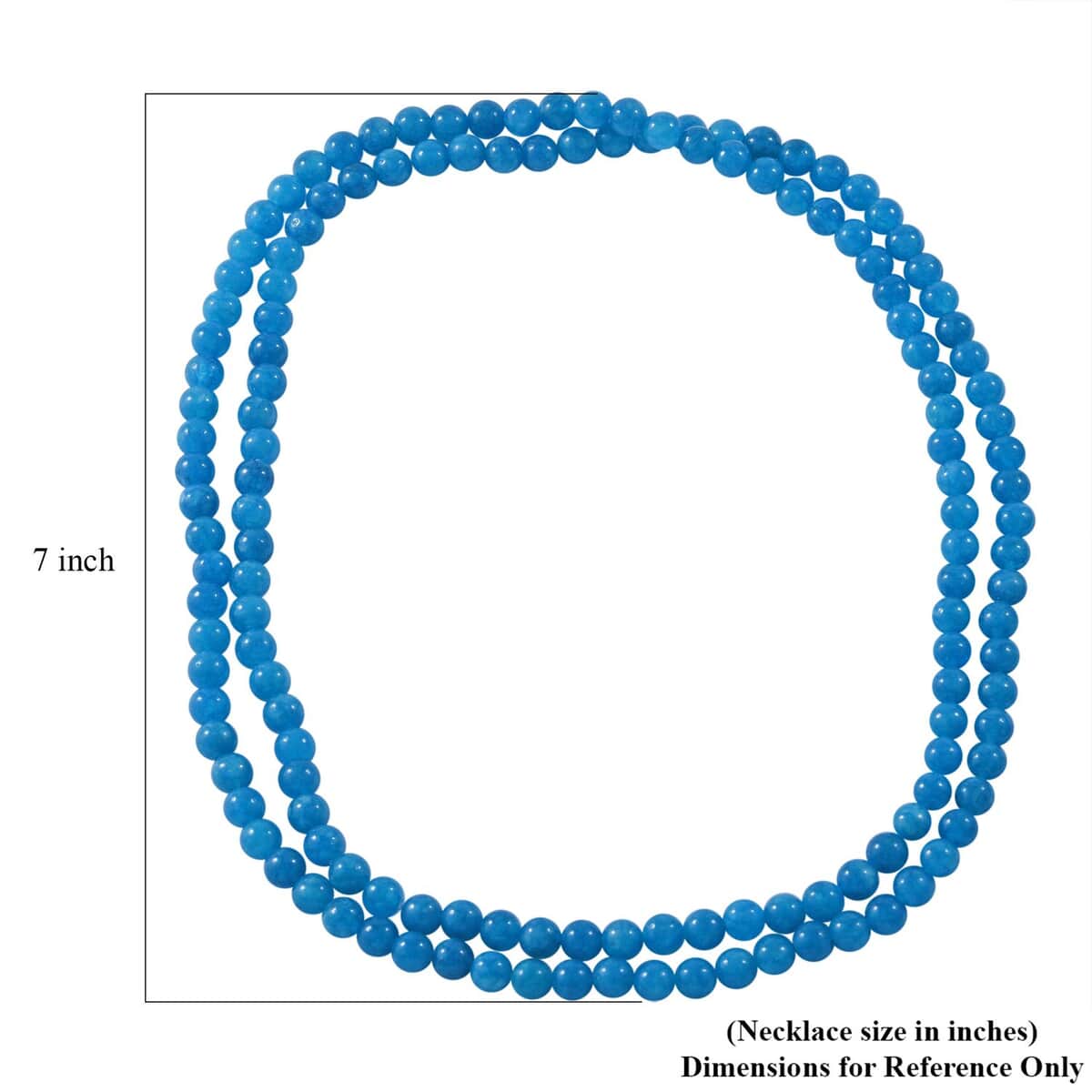 Amazonite Quartz Beaded Endless Necklace 36 Inches 250.00 ctw image number 3