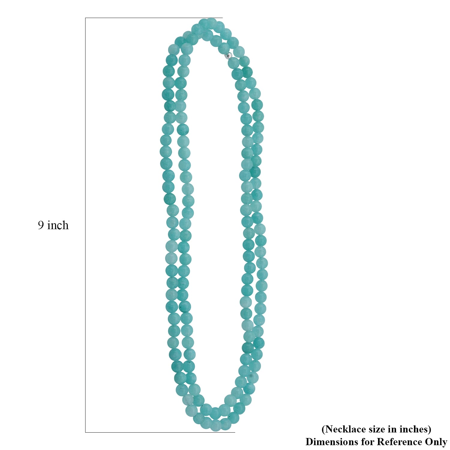 Amazonite Quartz 250.00 ctw Beaded Endless Necklace 36 Inches