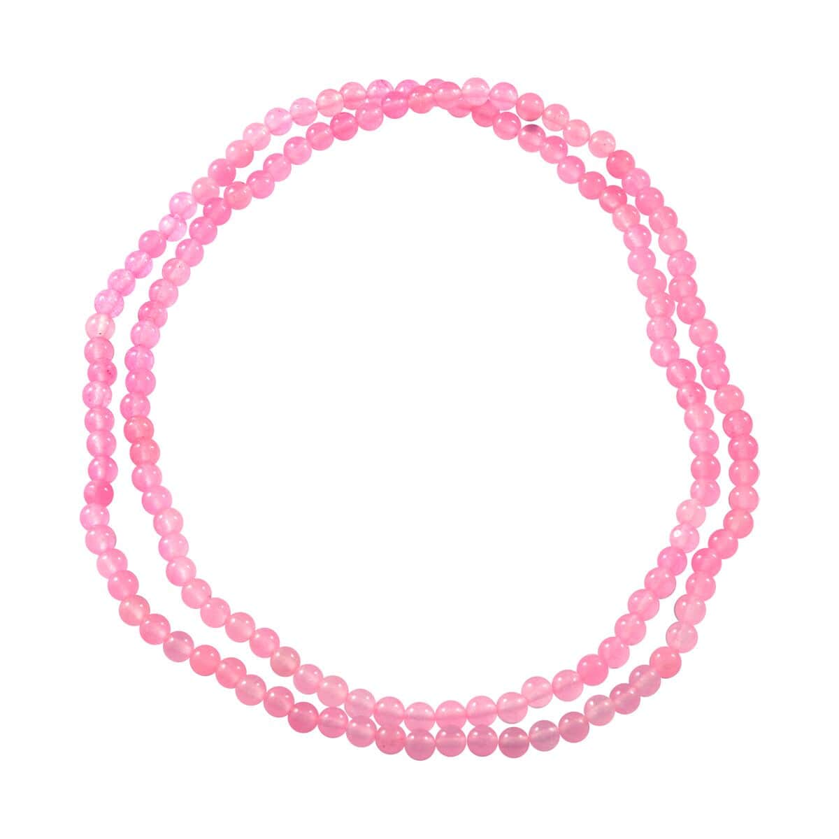 Galilea Rose Quartz 250.00 ctw Beaded Endless Necklace 36 Inches image number 0