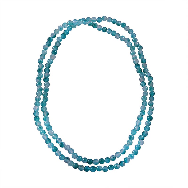 Phantom Quartz 225.00 ctw Beaded Endless Necklace 36 Inches