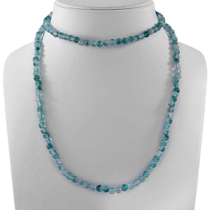 Phantom Quartz 225.00 ctw Beaded Endless Necklace 36 Inches