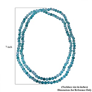 Phantom Quartz 225.00 ctw Beaded Endless Necklace 36 Inches