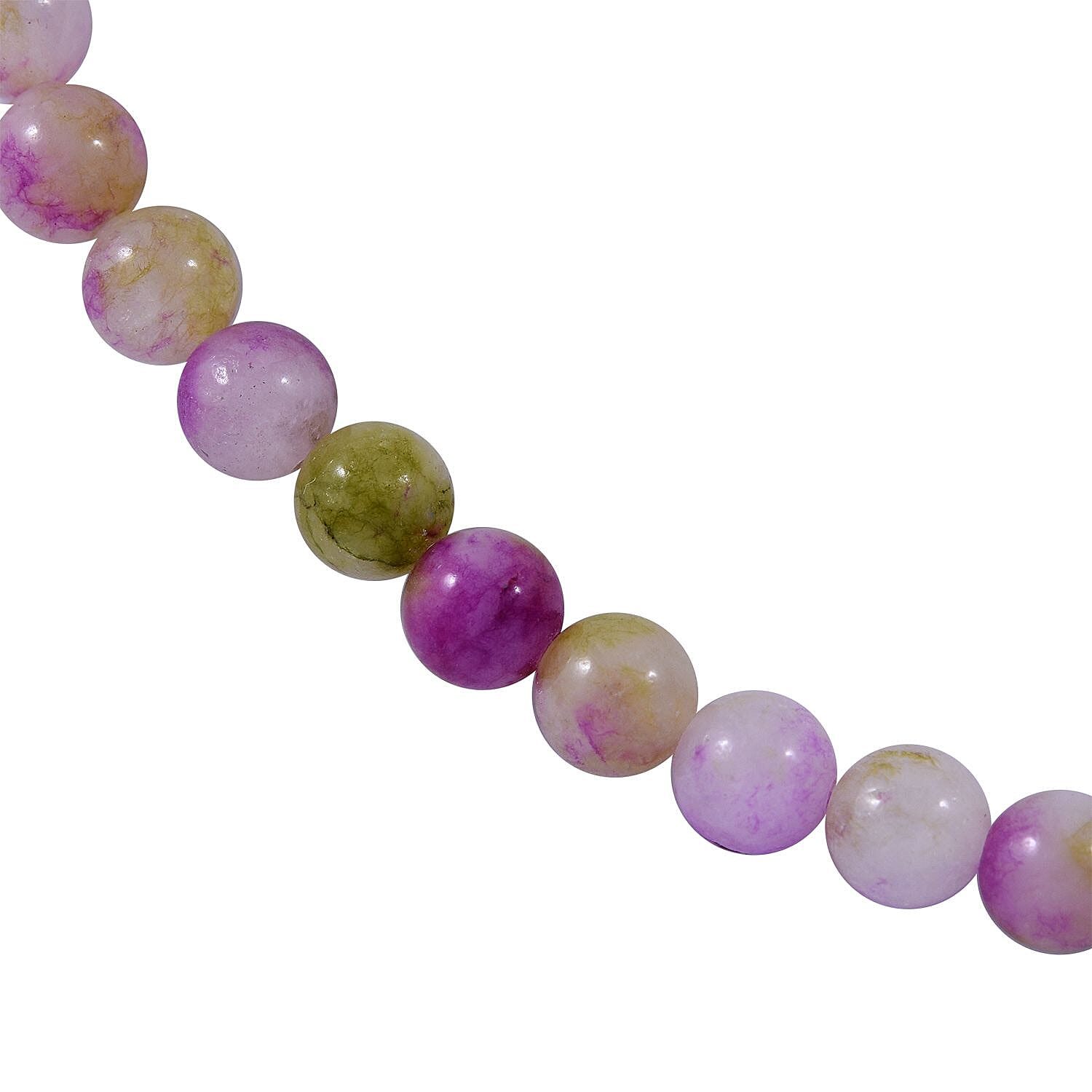 Watermelon Agate 260.00 ctw Beaded Endless Necklace 36 Inches