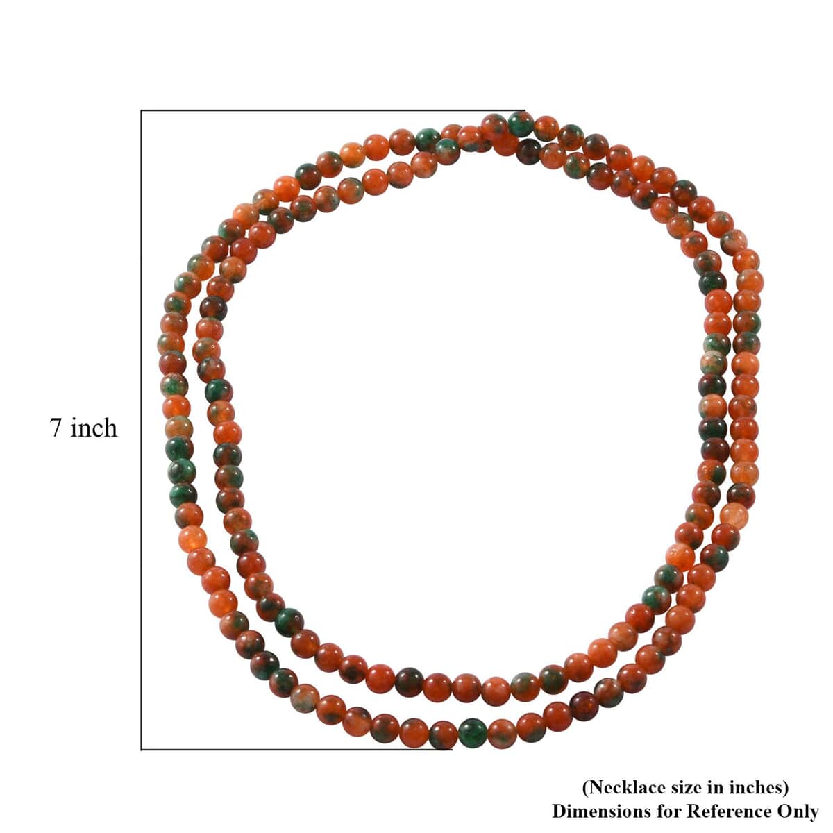 Multi Color Carnelian 255.00 ctw Beaded Endless Necklace 36 Inches image number 3