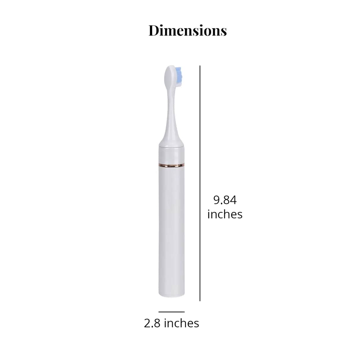 Waterproof LED Rechargeable Toothbrush 4 pcs Head with 5 Modes Including Cleaning, Whitening, Soft, Gum Care, and Sensitivity (1200mAh Li-ion Battery) - White image number 6