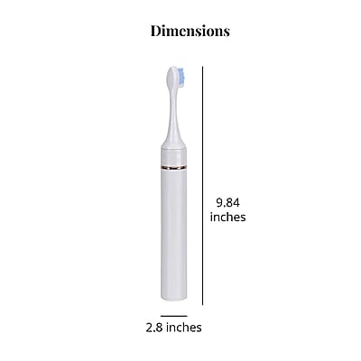 Beautech LED 5 Mode Toothbrush with 4 Replacement Brush Heads and Dual Charging Options- White
