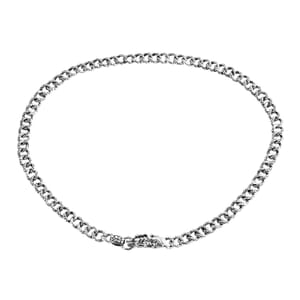 Bali Legacy Dragon with Dragon Texture Necklace in Sterling Silver 43.80 Grams 20 Inches 