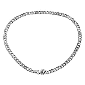 Bali Legacy Panther with Matte Texture Necklace in Sterling Silver 55.56 Grams 20 Inches
