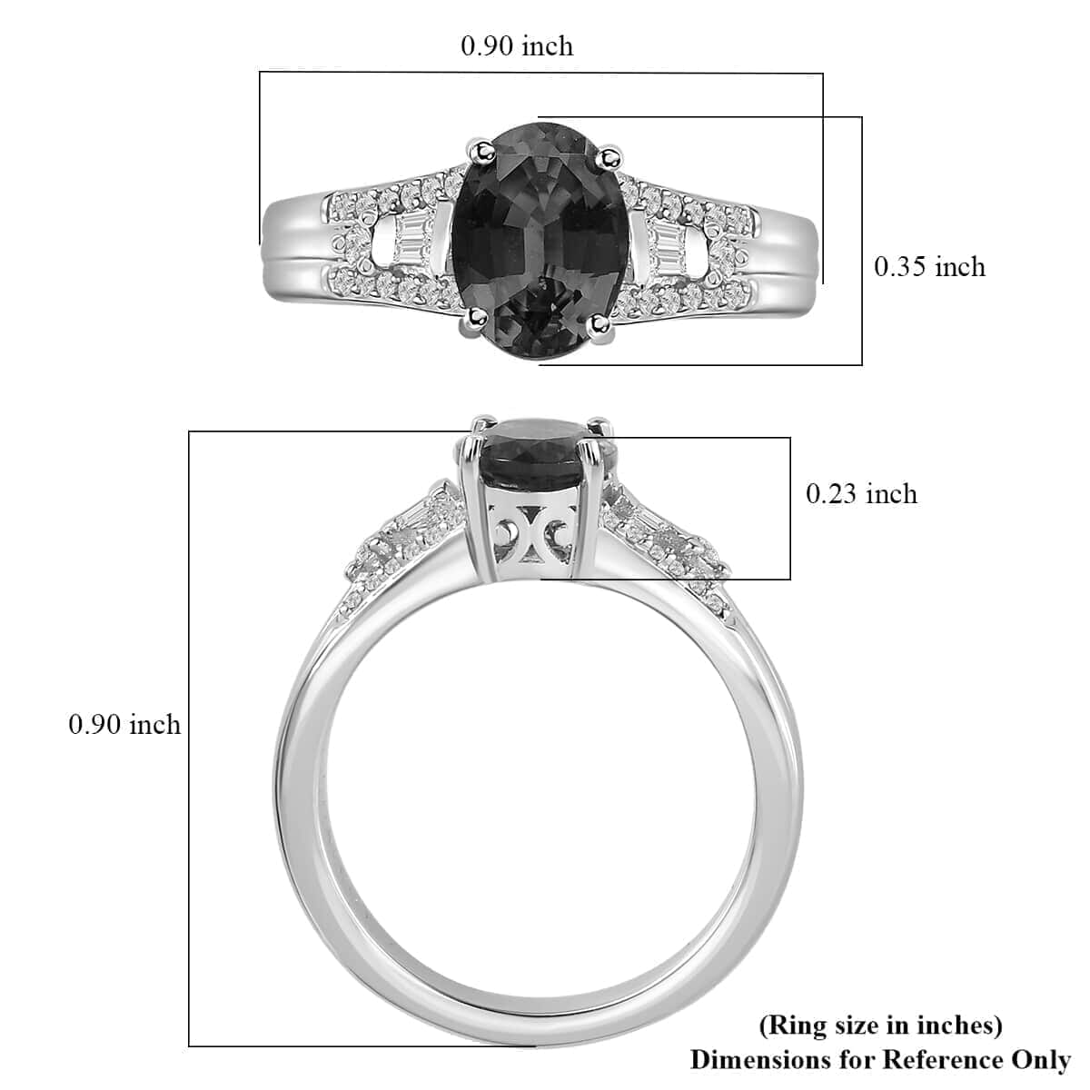 Luxoro 10K White Gold AAA Ouro Fino Rubellite, Diamond (G-H, I2) (0.15 cts) Ring (Size 10.5) 1.60 ctw image number 4