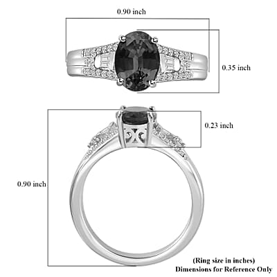 Luxoro 10K White Gold AAA Ouro Fino Rubellite, Diamond (G-H, I2) (0.15 cts) Ring (Size 12.0) 1.60 ctw