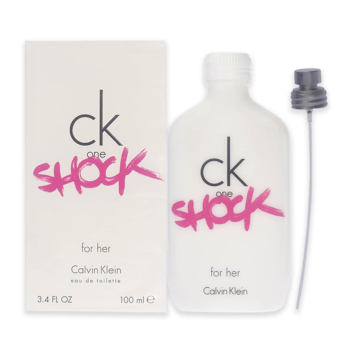 CK One Shock For Her Eau De Toilette 3.4 Oz, Long Lasting Fragrance EDT Spray For Women, Gift For Her image number 0