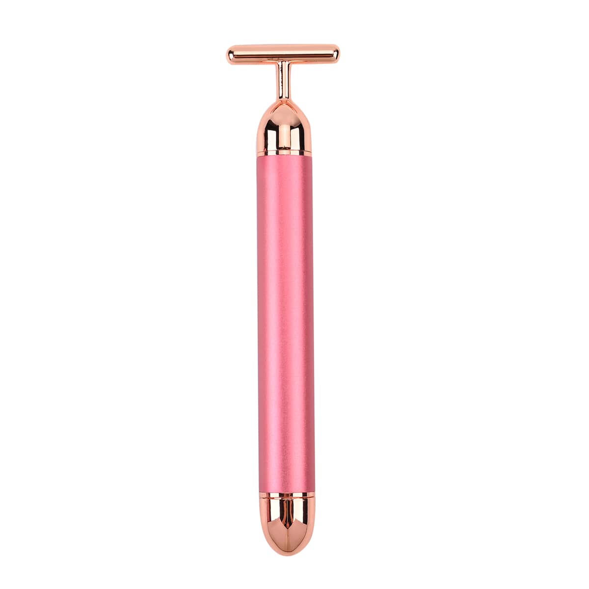 4-in-1 Face Massager Rollers with Four Interchangeable Massage Heads - Rose Gold, 1xAA Battery Not Including image number 3