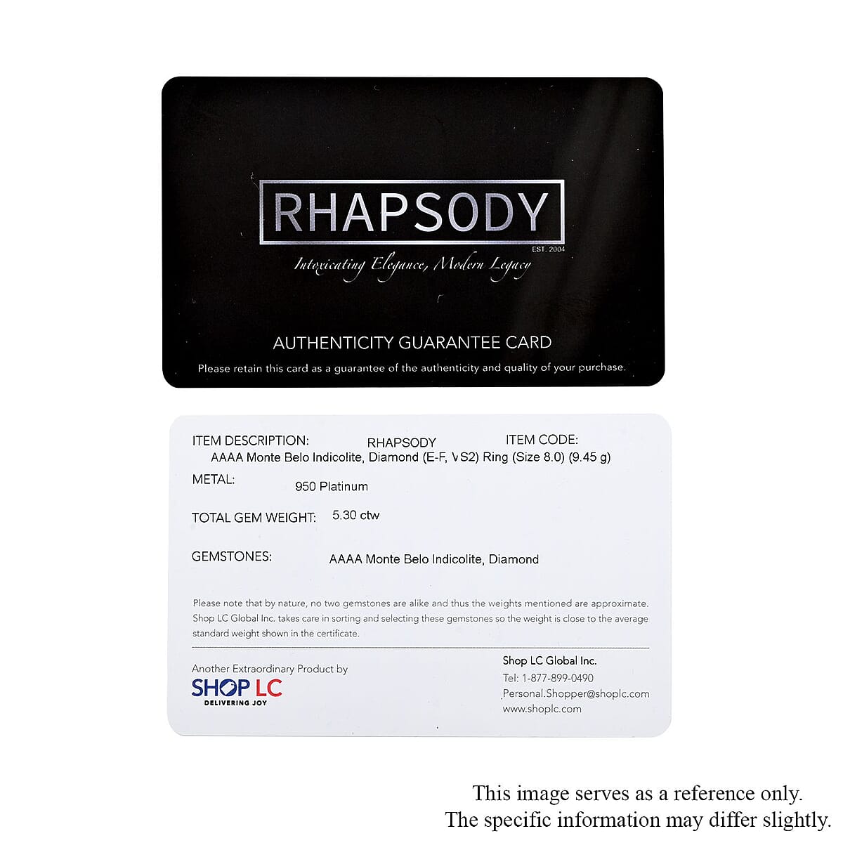 Rhapsody 950 Platinum AAAA Monte Belo Indicolite, Diamond (F-E, VS2) Ring (Size 7.0) 5.30 ctw image number 6