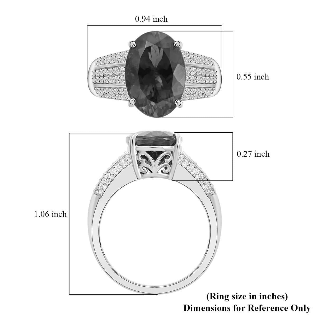 Certified Rhapsody 950 Platinum AAAA Monte Belo Indicolite and E-F, VS2 Diamond Ring (Size 8.0) 9.45 Grams 5.30 ctw image number 5