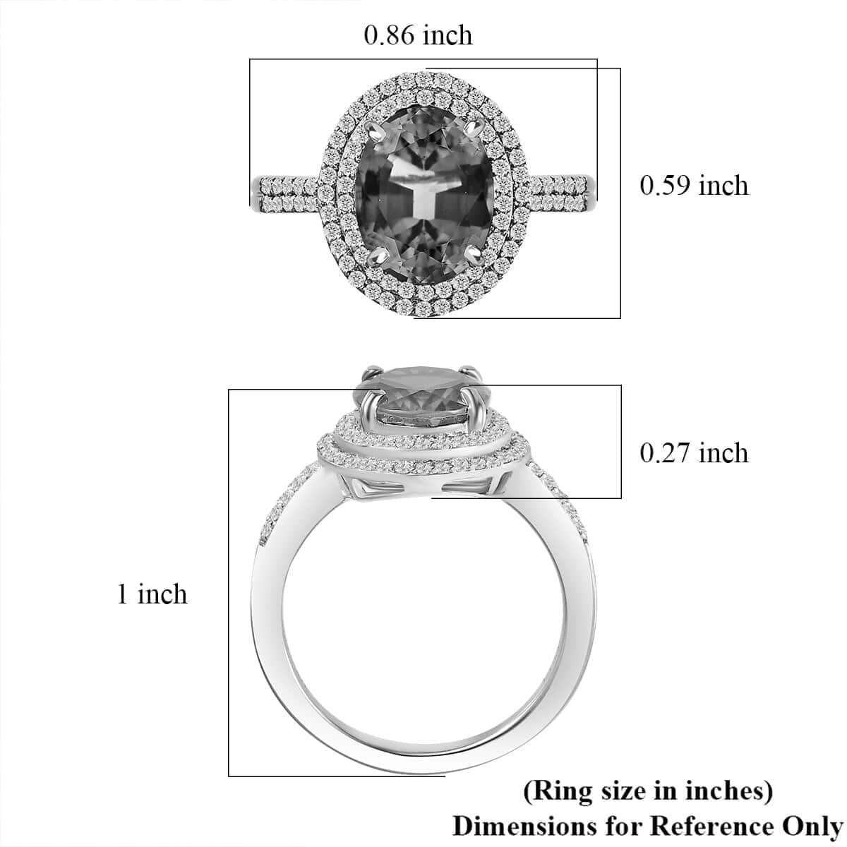 Certified Rhapsody 950 Platinum AAAA Monte Belo Indicolite and E-F VS2 Diamond Double Halo Ring (Size 7.0) 3.90 ctw image number 5