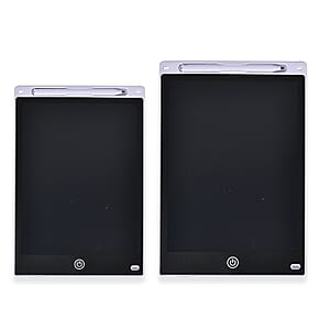 2pcs Writing Tablet (12“ and 10) with Color Pen - White 