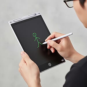 White Set of 2 Writing Boards with Color Pen (12 & 10 In)