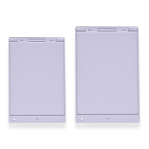 White Set of 2 Writing Boards with Color Pen (12 & 10 In)