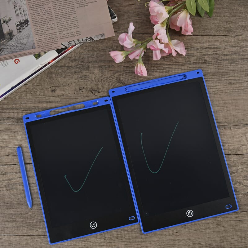 Blue Set of 2 Writing Boards with Color Pen (12 & 10 In)